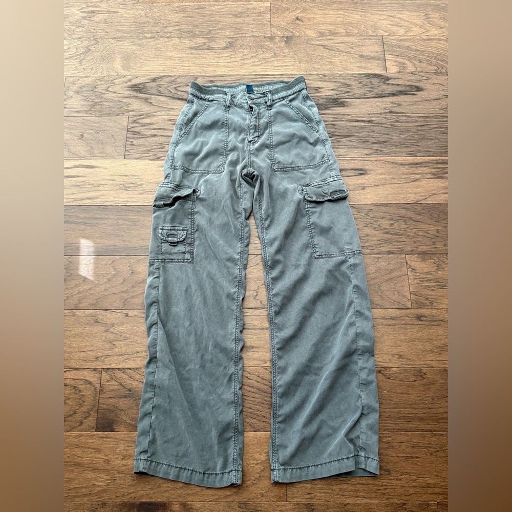 American Eagle Outfitters Womens Slate Gray Cargo Pants